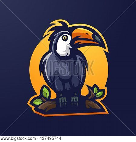 Taucan Mascot Logo Design Vector With Modern Illustration Concept Style For Badge, Emblem And T Shir