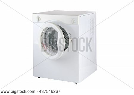 Clothes Tumble Drier Isolated On White Background