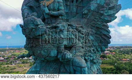 Close Up The Head Of The Bird Garuda Part Of Garuda Wisnu Kencana Statue