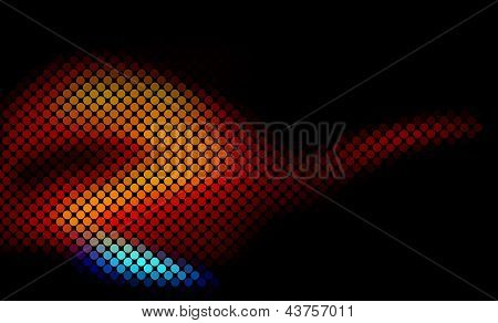 Abstrac Background Square Pixel Mosaic Vector Eps 10