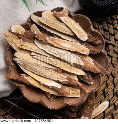 Chinese Herbal Medicine Astragalus Root.