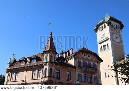 Asiago In Autumn, Veneto, Italy. High Quality Photo