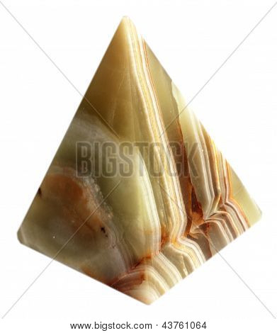 Isolierte Onyx Pyramide