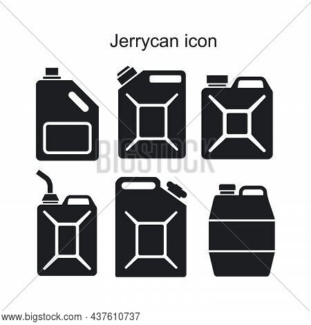 Jerrycan Icon Template Black Color Editable. Jerrycan Icon Symbol Flat Vector Illustration For Graph
