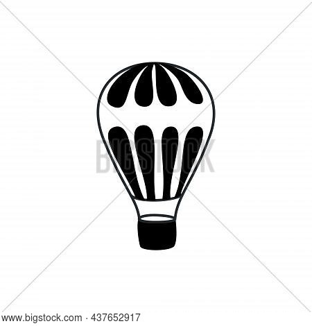 Isolated Outline Balloon Logo. Vector Aerostate Icon