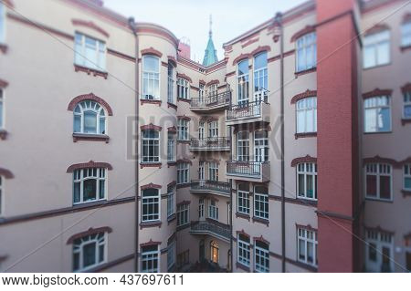 Streets Of Tampere, Pirkanmaa, Western Part Of Finland, Vibrant Winter City View, With Town Hall, Ch