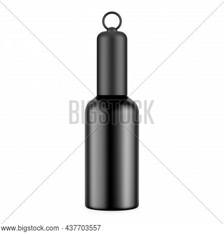 Blank Promotional Pocket Hand Sanitiser Plastic Bottle For Branding, Mockup Template On Isolated Whi