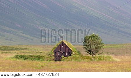 Grafarkirkja Is A Small Chapel In The North Of Iceland