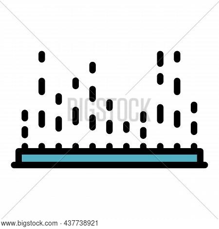 Equalizer Points Icon. Outline Equalizer Points Vector Icon Color Flat Isolated