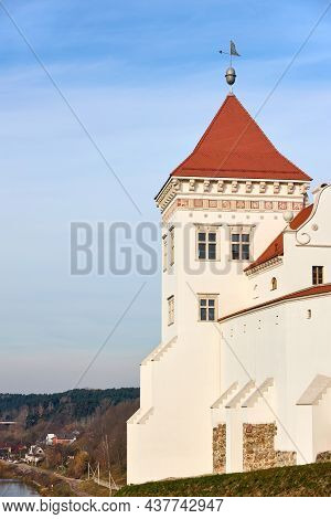 Grodno Old Castle On The Castle Hill, An Ancient Oldest Royal Castle Of Belarus And Church, Historic