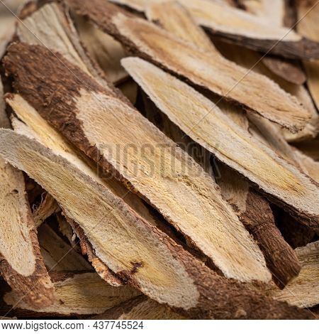 Chinese Herbal Medicine Astragalus Root.
