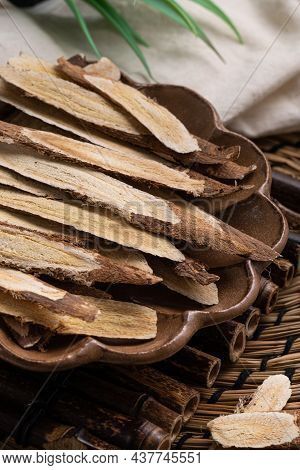 Chinese Herbal Medicine Astragalus Root.