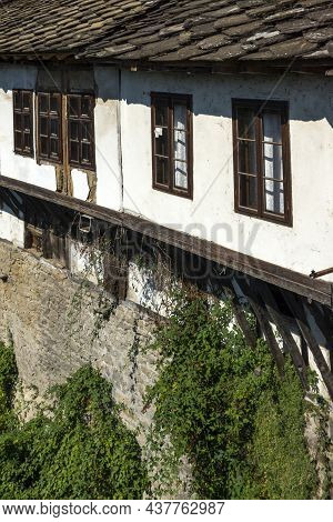 Troyan, Bulgaria - August 31, 2021: Panoramic View Of Center Of Town Of Troyan, Lovech Region, Bulga