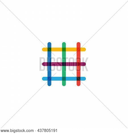 Net Filter Fiber Icon Symbol. Stock Vector Illustration Isolated On White Background.