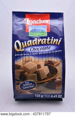 Manila, Ph - Oct 27 - Loacker Quadratini Chocolate On October 27, 2021 In Manila, Philippines