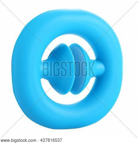 The Anti-stress Expander Toy Is Blue. Popular Anti-stress Toy