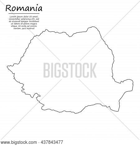 Simple Outline Map Vector &amp; Photo (Free Trial) | Bigstock