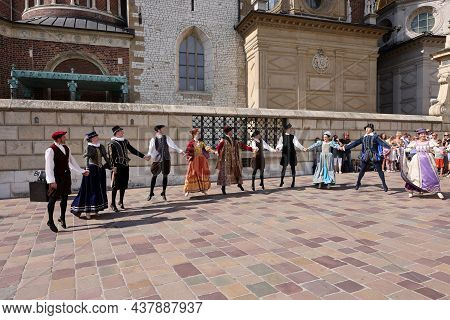 Krakow, Poland - July 27, 2021: Performance - When Bells Are Dancing Performed By Cracovia Danza Bal