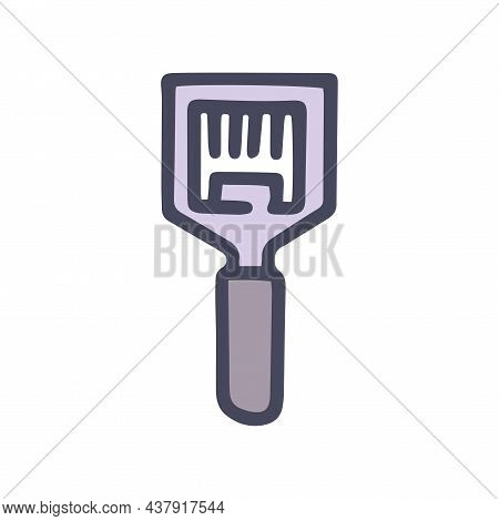 Uncapping Fork Color Vector Doodle Simple Icon