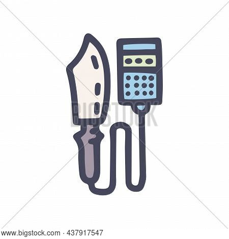 Uncapping Knife Color Vector Doodle Simple Icon