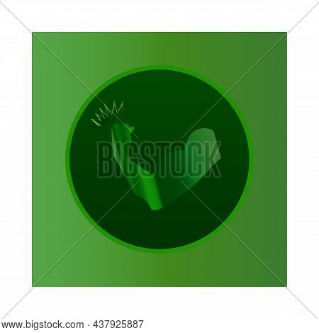 Handdrawn Strong Arm Doodle Icon. Hand Drawn Black Sketch. Sign Symbol. Decoration Element. Isolated