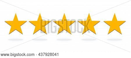 Star Vector Icon, Graphic Design, Mobile App, Illustration Symbol, Star Web Site, Logo, Blank Backgr