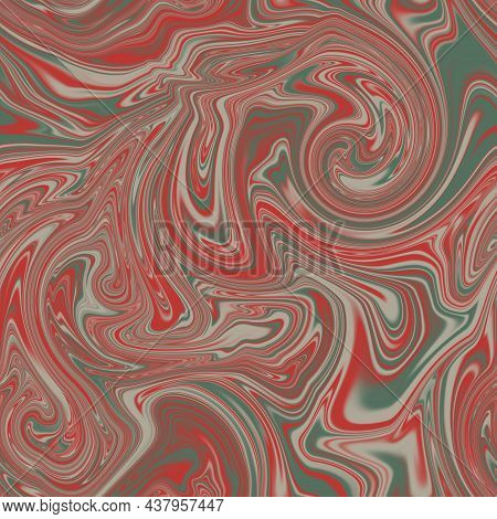 Seamless Twirly Swirly Abstract Liquid Marble Surface Pattern Design For Print