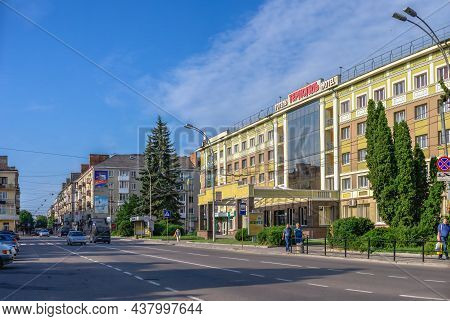Streets Of The Historic City Center Of Ternopil, Ukraine