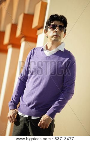 Mature male model with sunglasses