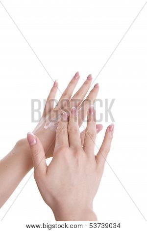 Hands With Cream