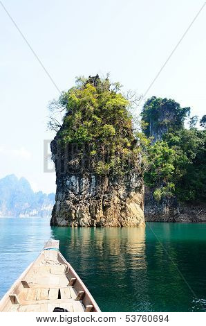 Floating Ship In Ratchaprapa Dam Suratthani, Thailand