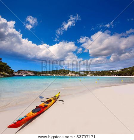 Menorca Cala Galdana Beach in Ciutadella at Balearic islands