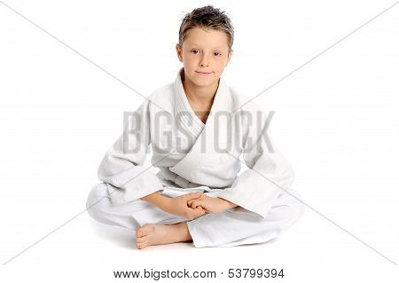 Relaxing Karate Boy