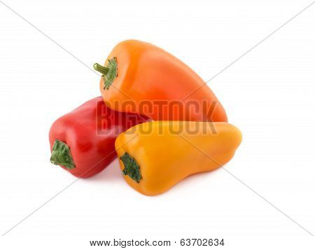 Three bell peppers