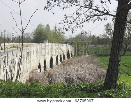 Bridge built in 1535 year in Edirne.