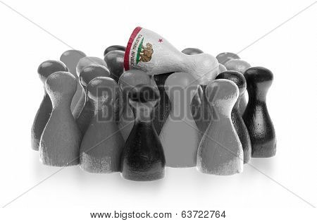 One Unique Pawn On Top Of Common Pawns