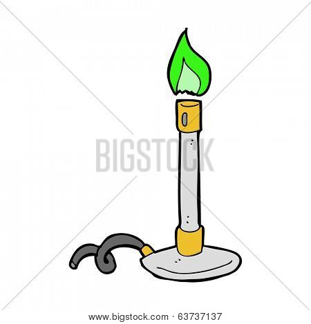 cartoon bunsen burner