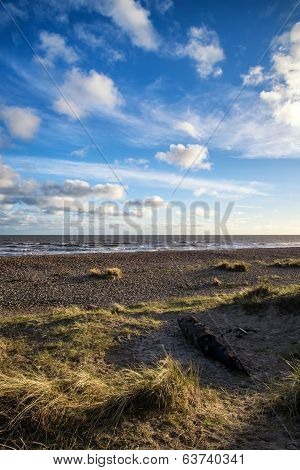 Blue Sky Summer Beach Sunset Landscape