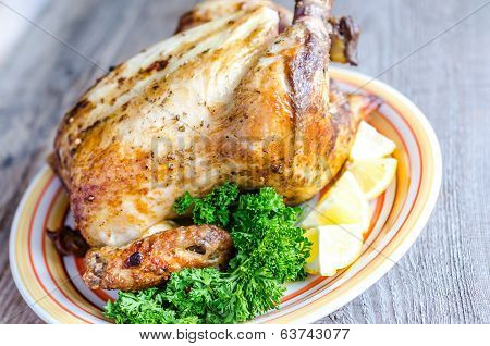 Grilled Whole Chicken