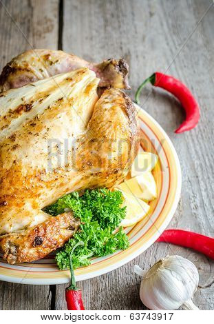 Grilled Whole Chicken