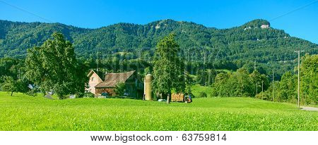 Countryside Landscape In Switzerland