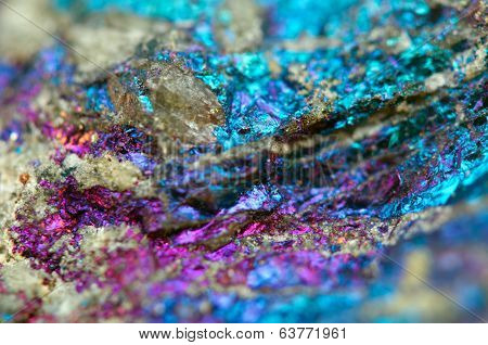 Fantastic Background , Magic Of A Stone. Golden Metal, Crystal (big Collection)