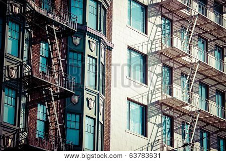 Fire Escape On An Old Building