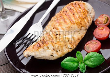 Grilled chicken breasts