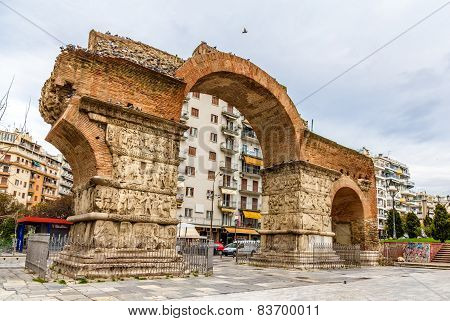 Arch Of Galerius In Thessaloniki - Greece