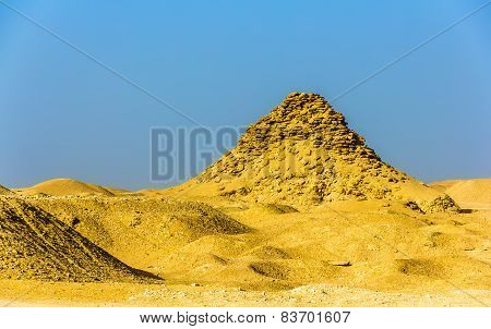 View Of The Pyramid Of Userkaf At Saqqara - Egypt