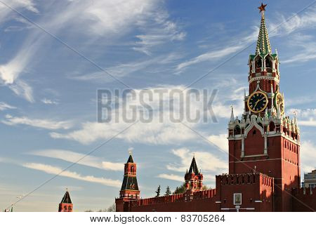 Moscow Red square clock