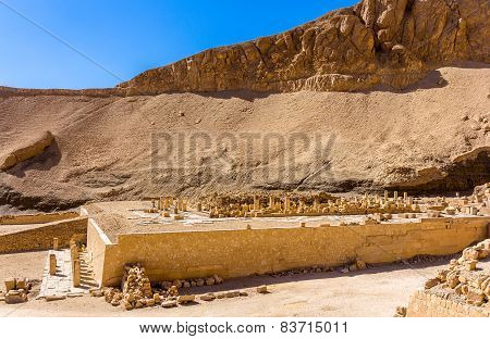 Ruins Of The Mortuary Temple Of Nebhepetre Mentuhotep - Egypt