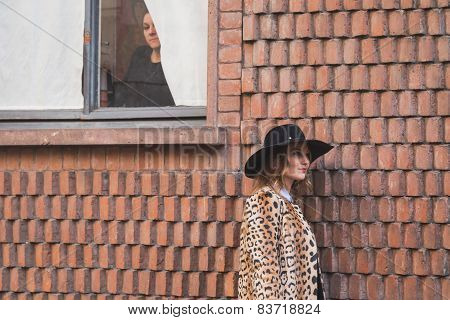 People Outside Alberta Ferretti Fashion Show Building For Milan Women's Fashion Week 2015
