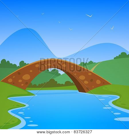 Landscape with bridge
